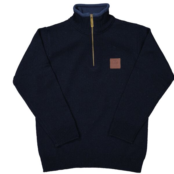 Swanndri Kids' Mariner Zip Neck Sweater Thumbnail