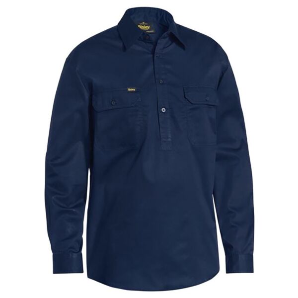 CLOSED FRONT COOL LIGHTWEIGHT DRILL SHIRT Thumbnail