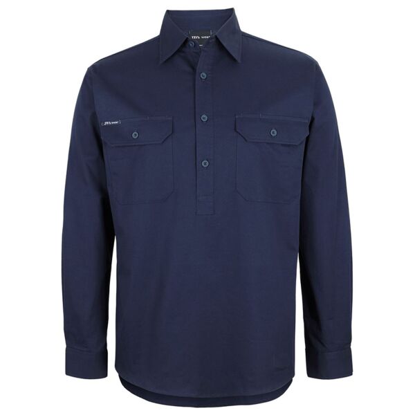 JB's Close Front L/S 150g Work Shirt Thumbnail