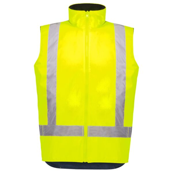  Unisex Hi Vis Waterproof Reversible Vest Thumbnail