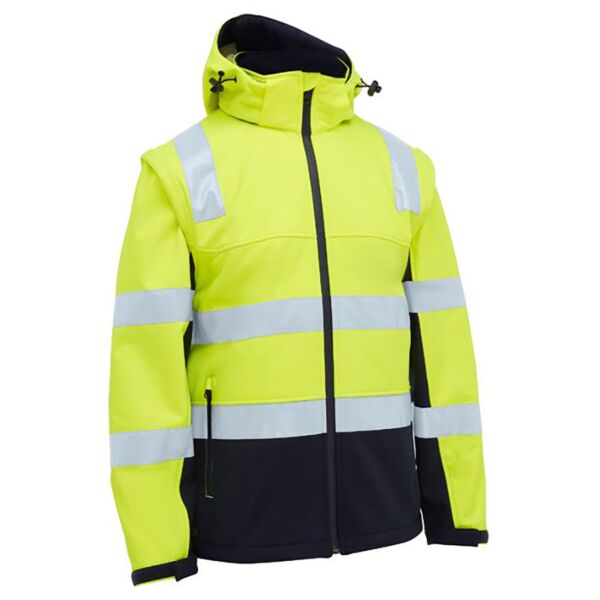 Taped Two Tone Hi Vis 3 in 1 Soft Shell Jacket Thumbnail