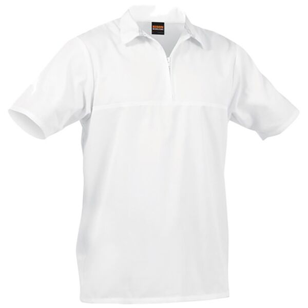 Jerkin Workzone Lightweight Polycotton Food Industry Zip White Thumbnail