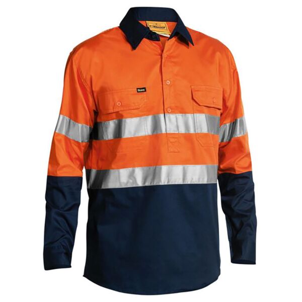 Taped Hi Vis Closed Front Cool Lightweight Shirt Thumbnail