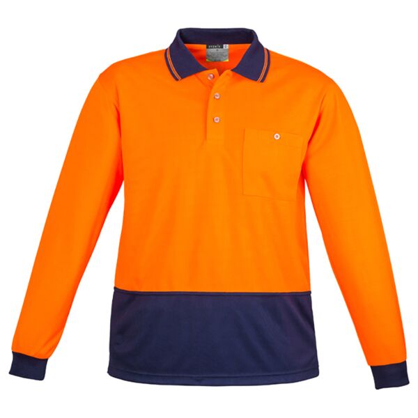 Hi Vis Basic Spliced Polo - Long Sleeve Thumbnail