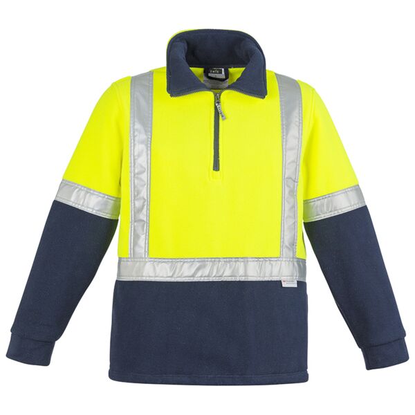 Mens Hi Vis Fleece Pullover - Shoulder Taped Thumbnail