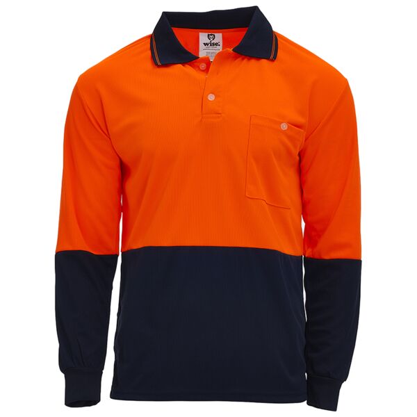 *CLEARANCE* Unisex Hi Vis Polo - Long Sleeve Thumbnail
